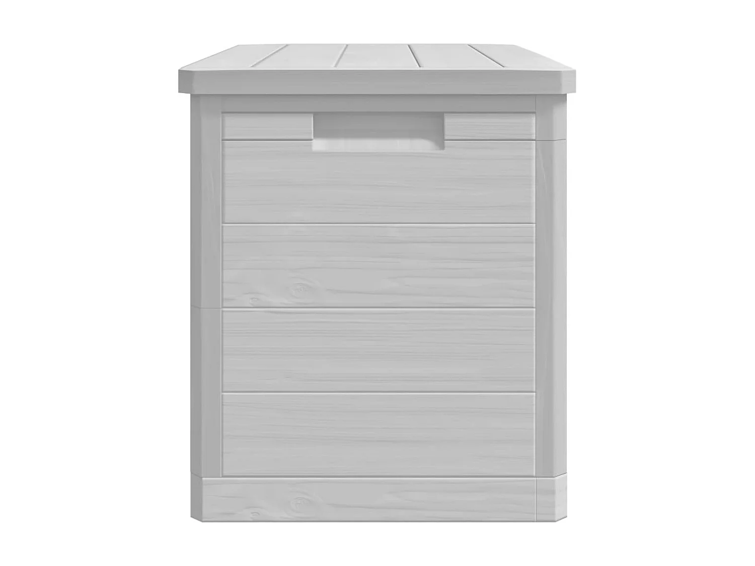 Boîte à coussins d'extérieur gris 77,5x44,5x53 cm polypropylène