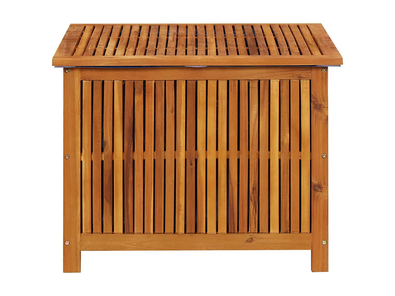 Boîte de rangement de jardin 75x75x58 cm Bois d'acacia solide