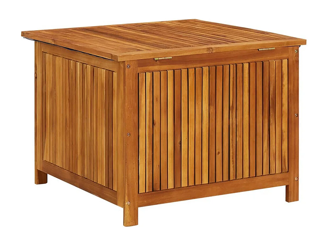 Boîte de rangement de jardin 75x75x58 cm Bois d'acacia solide