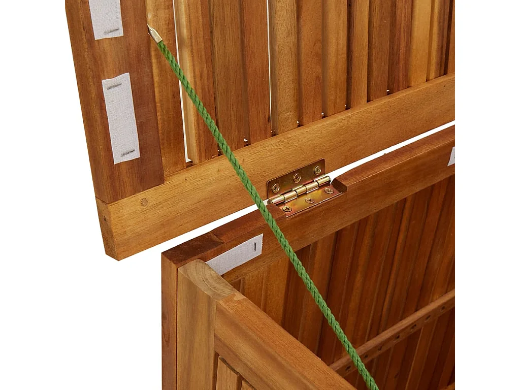 Boîte de rangement de jardin 75x75x58 cm Bois d'acacia solide