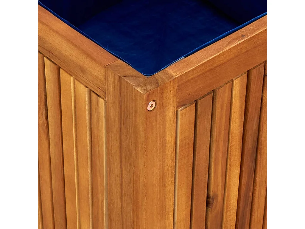 Boîte de rangement de jardin 75x75x58 cm Bois d'acacia solide