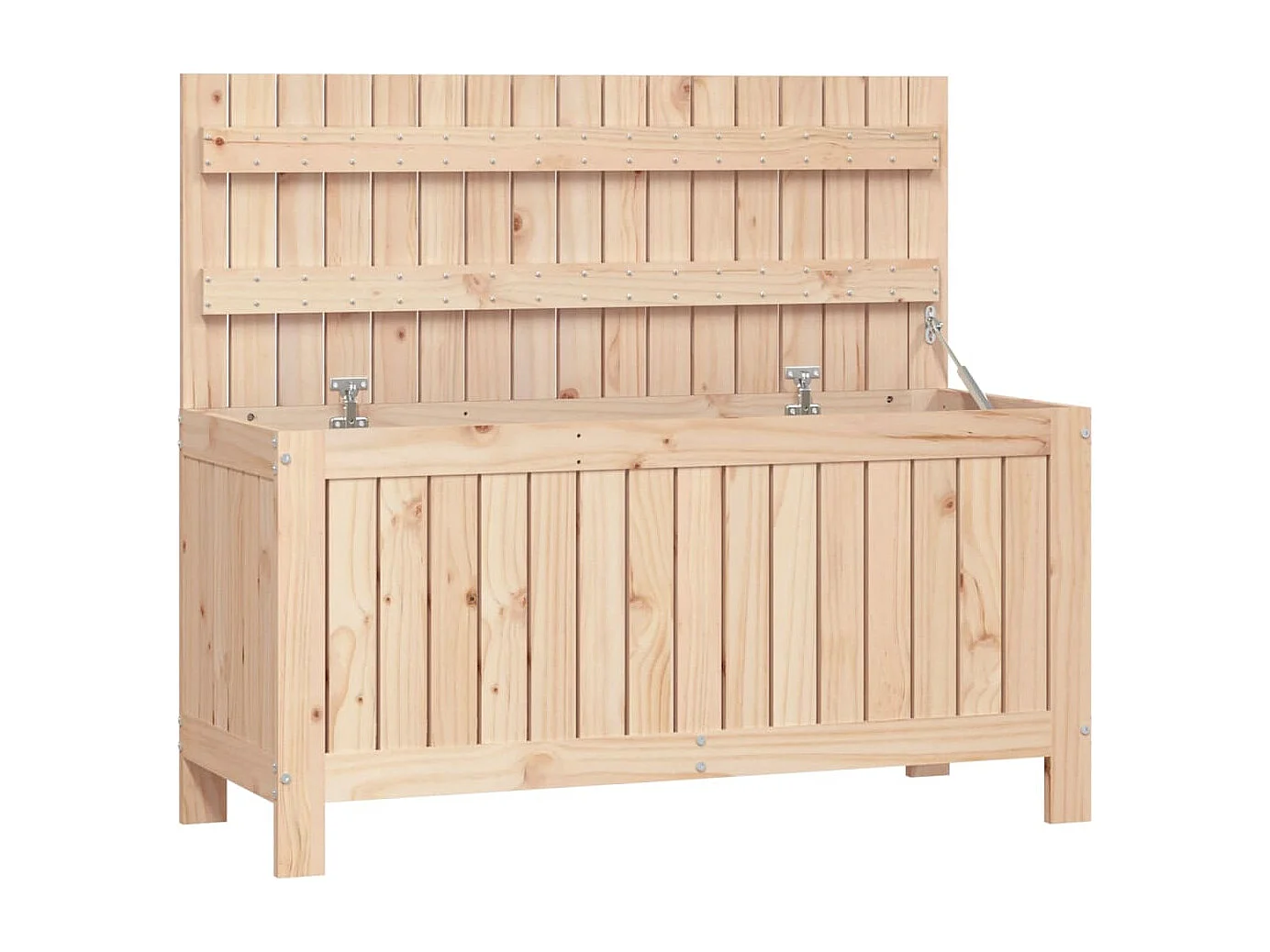 Caja de almacenaje para jardín 108x42,5x54 cm Madera maciza de pino