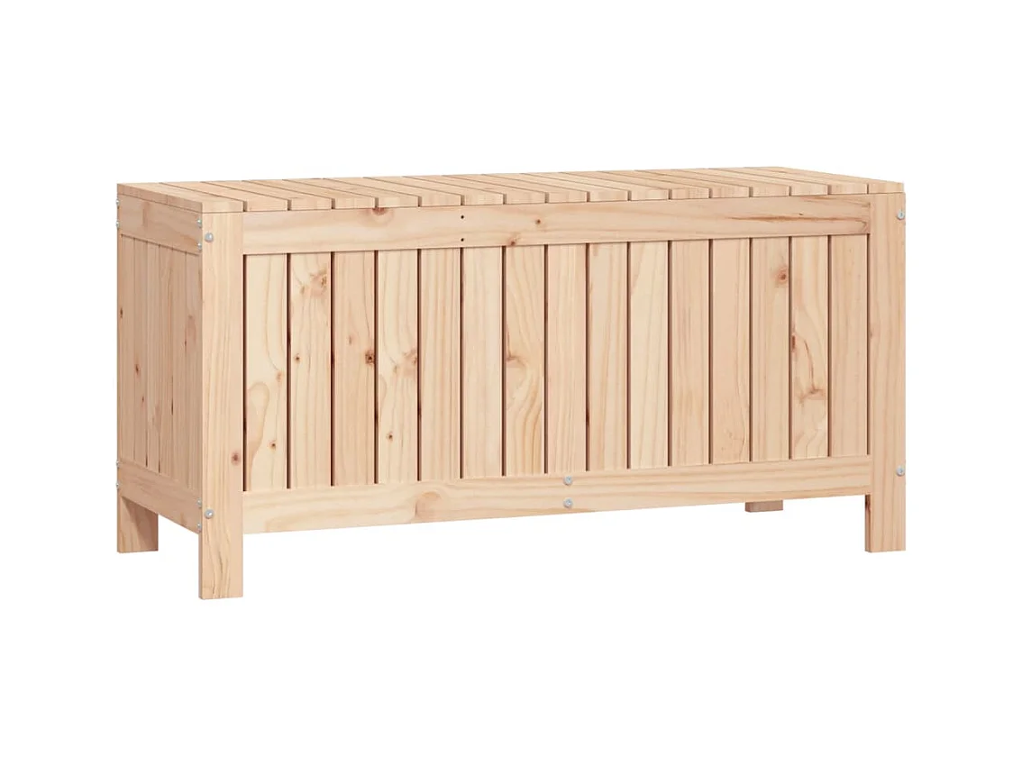 Boîte de rangement de jardin 108x42,5x54 cm Bois massif de pin