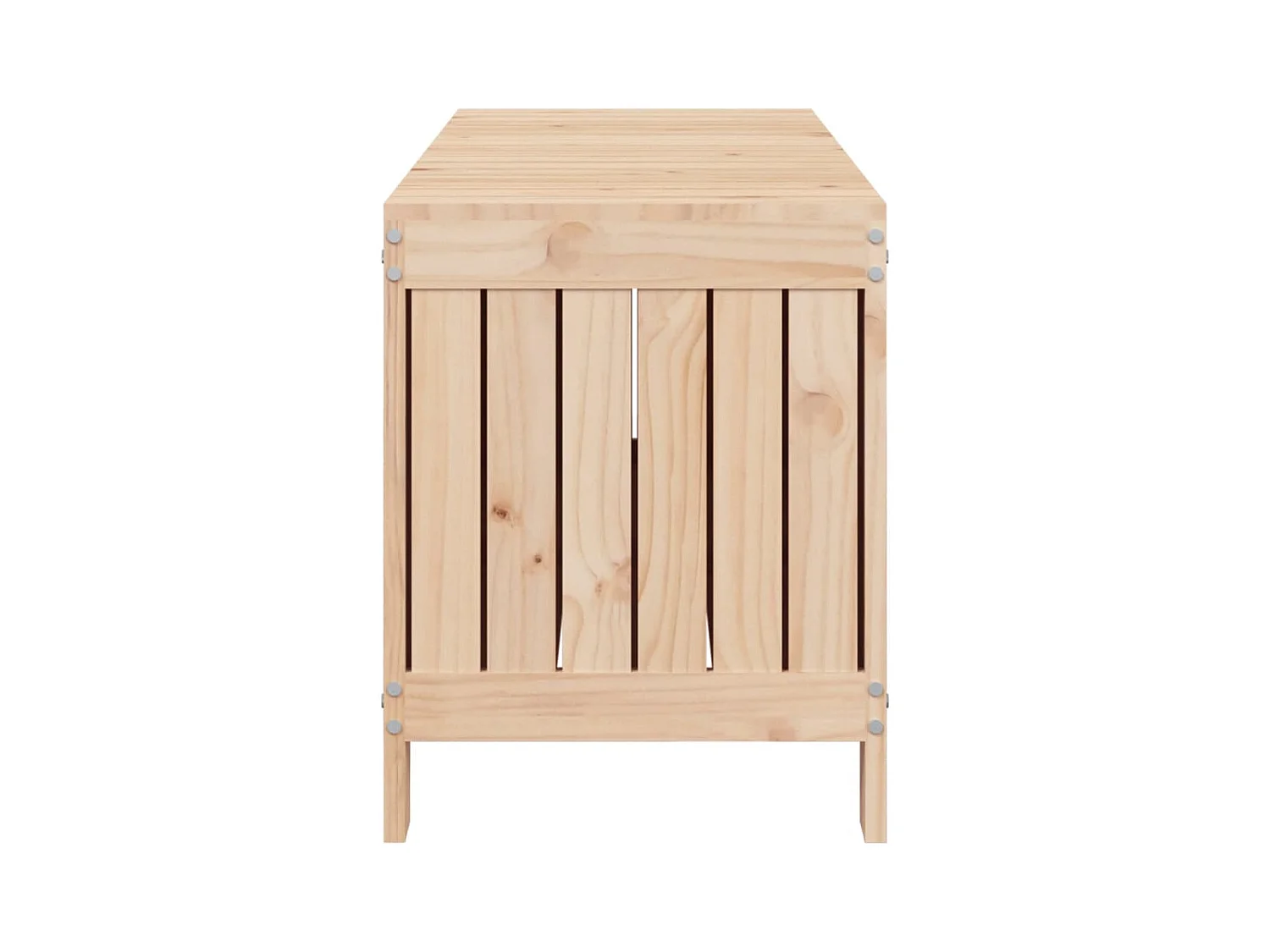Boîte de rangement de jardin 108x42,5x54 cm Bois massif de pin