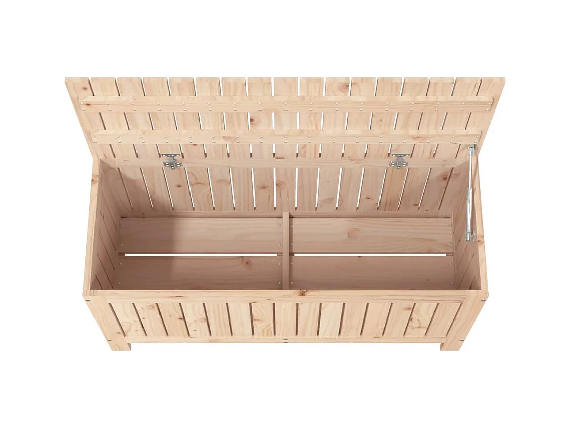 Boîte de rangement de jardin 108x42,5x54 cm Bois massif de pin