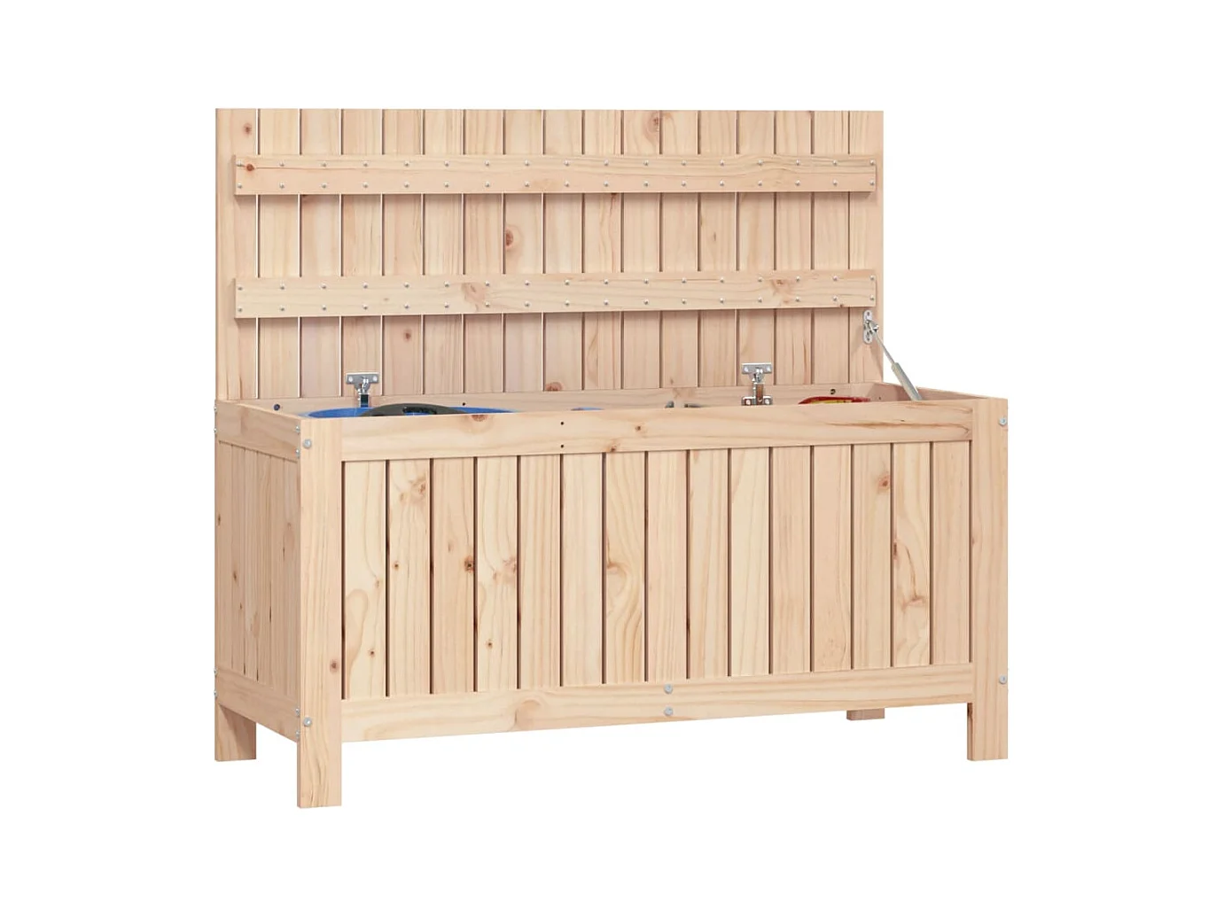 Boîte de rangement de jardin 108x42,5x54 cm Bois massif de pin