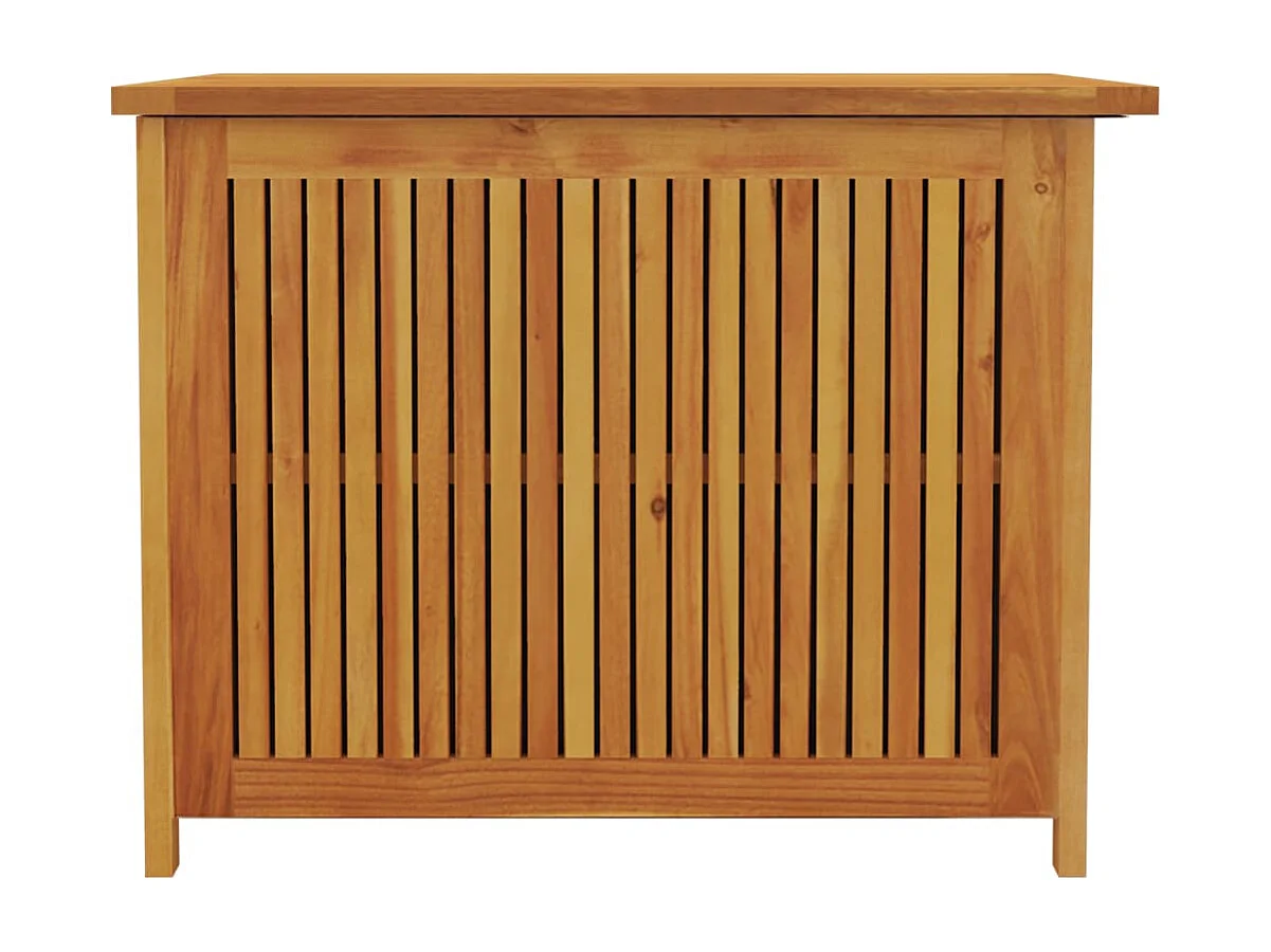 Boîte de rangement de jardin 75x75x58 cm bois massif d'acacia