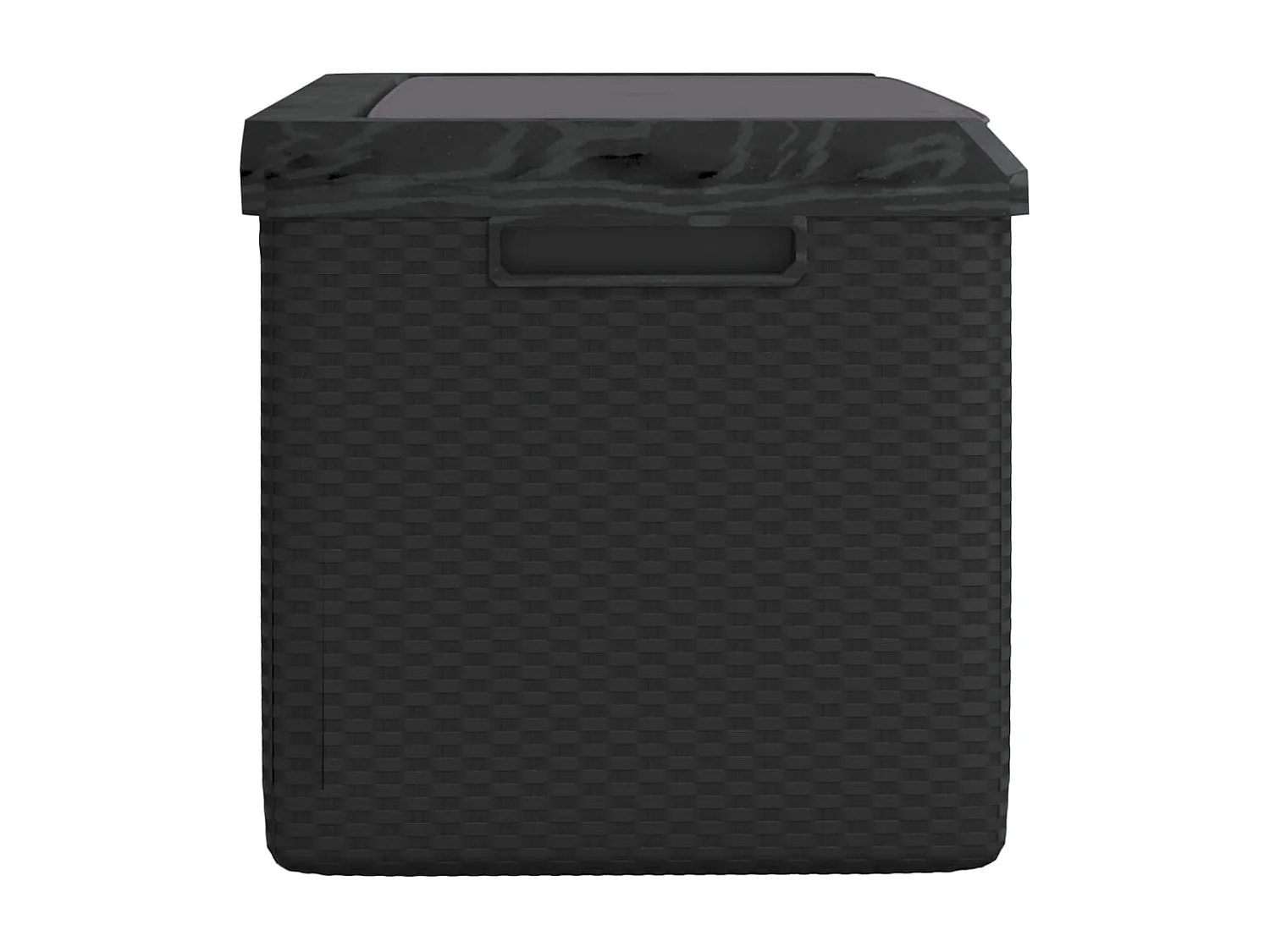 Boîte de rangement jardin coussin de siège anthracite 350 L PP