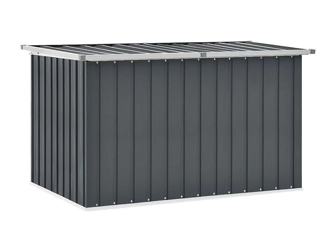 Caixa de armazenamento de jardim cinza 149x99x93 cm