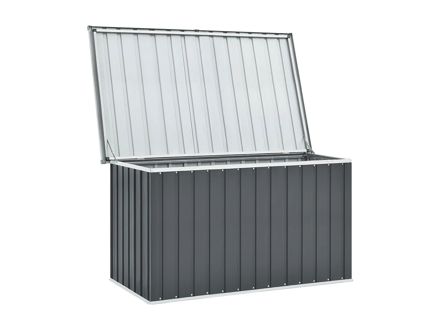 Baule da giardino Grigio 149x99x93 cm