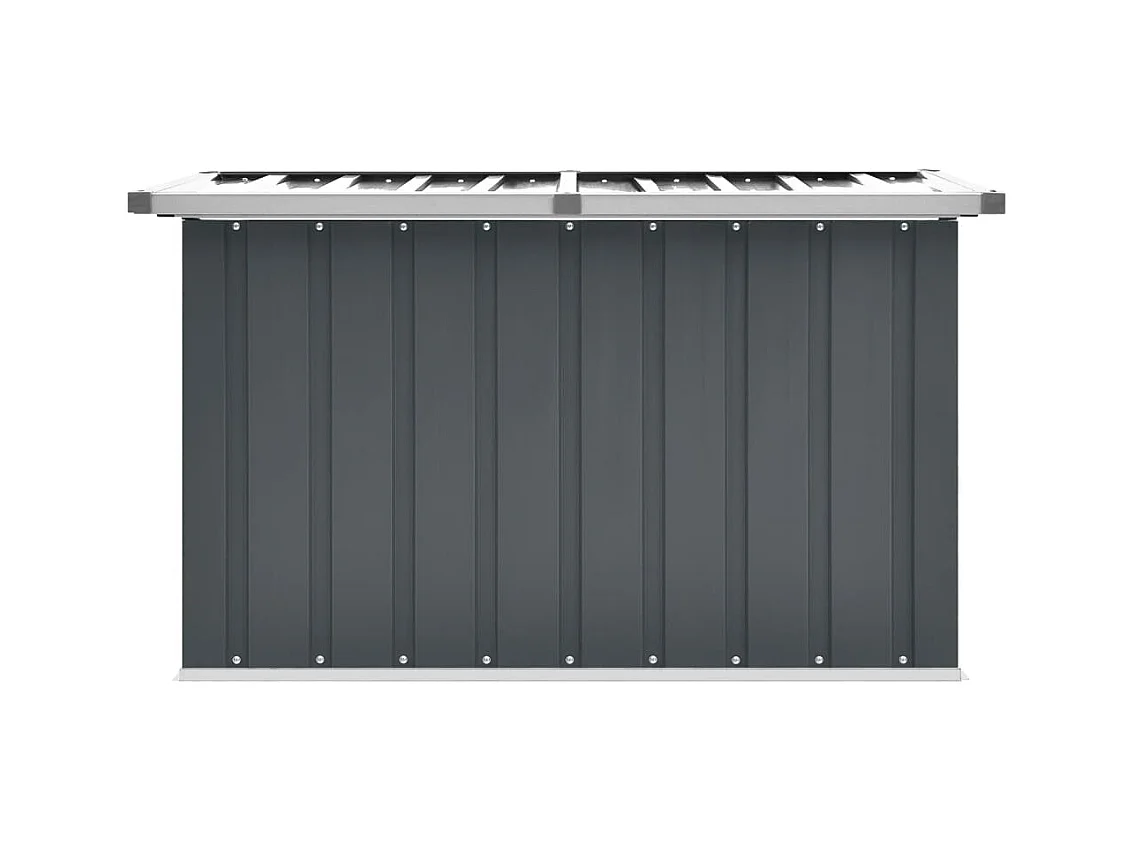 Caja de almacenaje para jardín Gris 109x67x65 cm