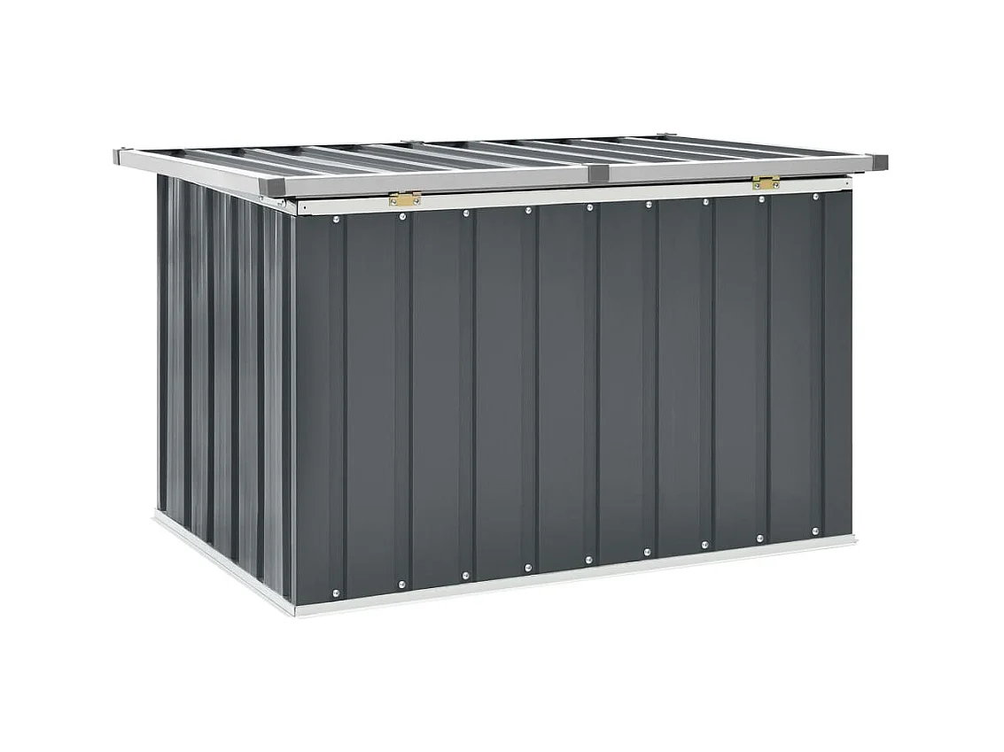 Caja de almacenaje para jardín Gris 109x67x65 cm