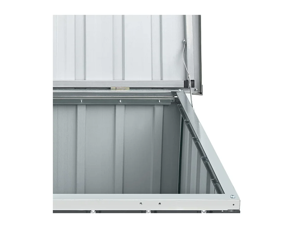 Caja de almacenaje para jardín Gris 109x67x65 cm