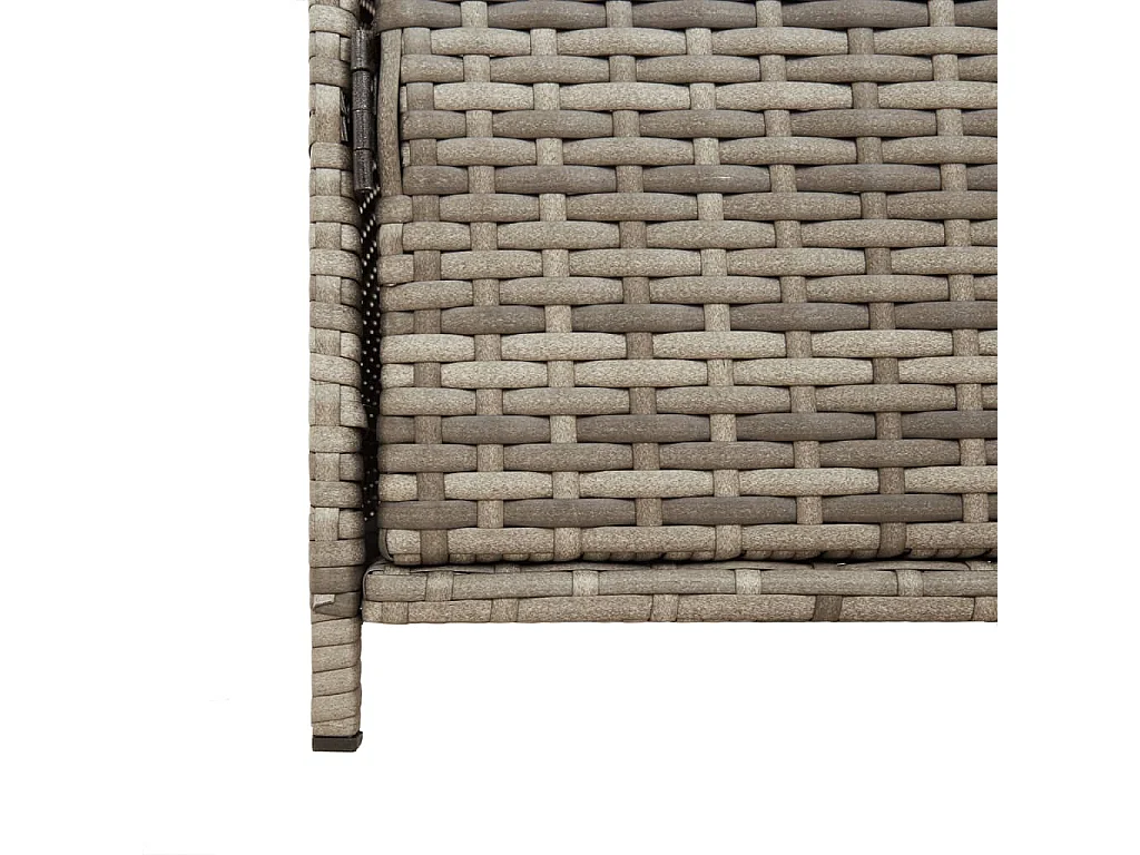 Mobile da giardino grigio 83x45x76 cm in resina intrecciata