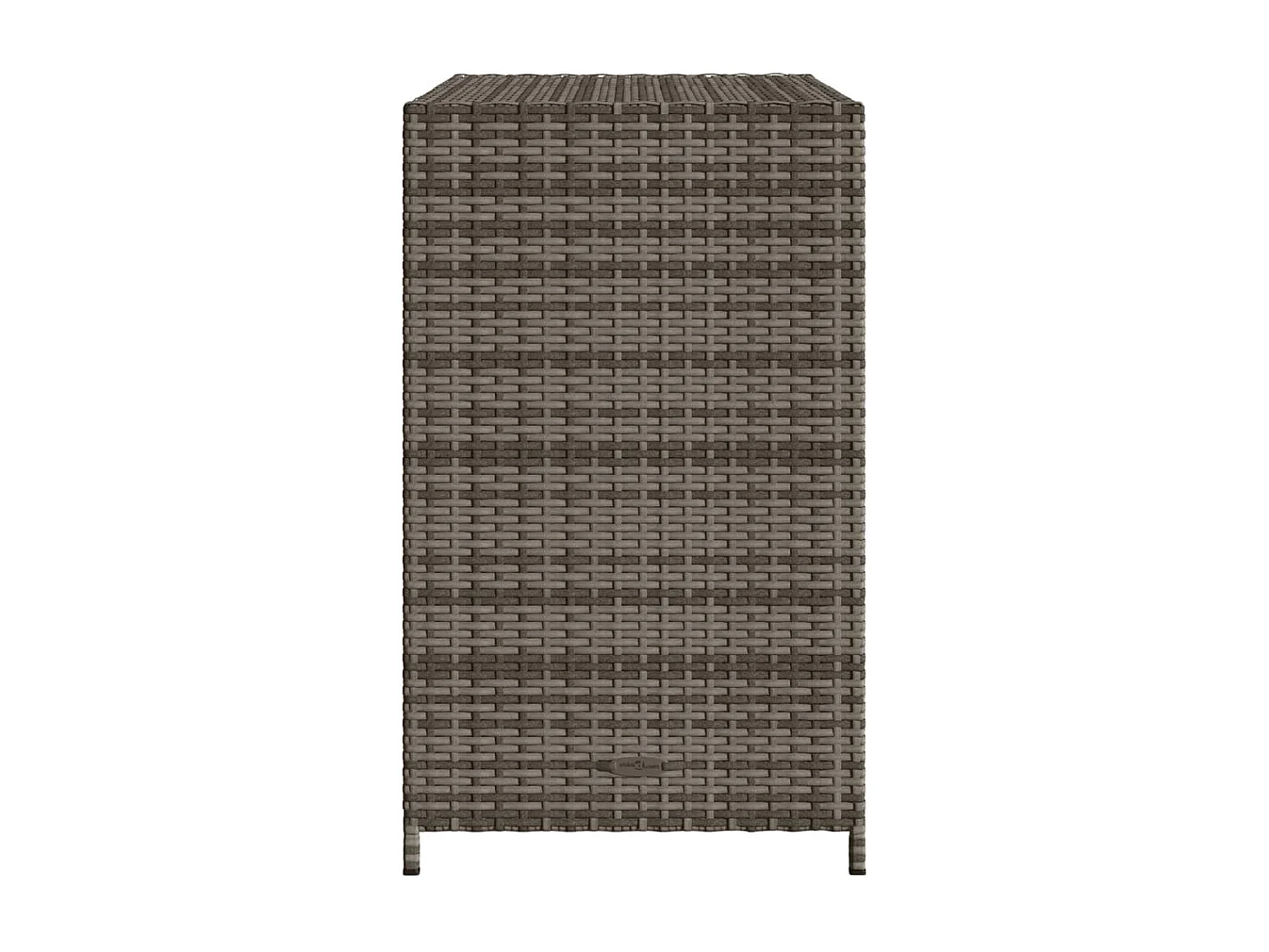 Armoire de rangement de jardin gris 83x45x76 cm résine tressée