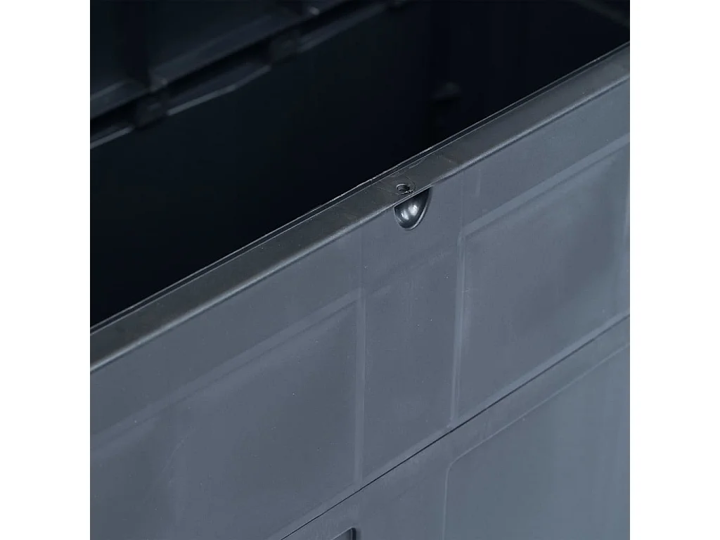 Caja de almacenamiento de jardín 320 L Negro