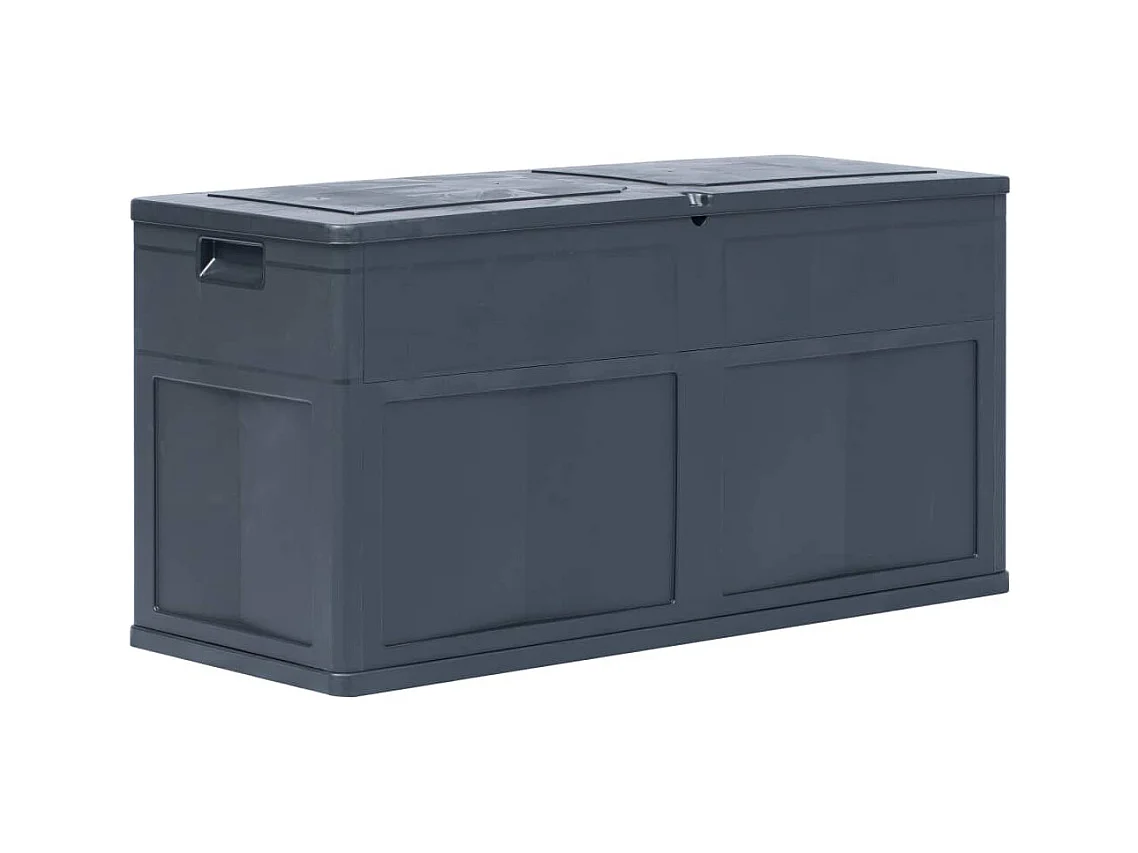 Boîte de rangement de jardin 320 L Noir