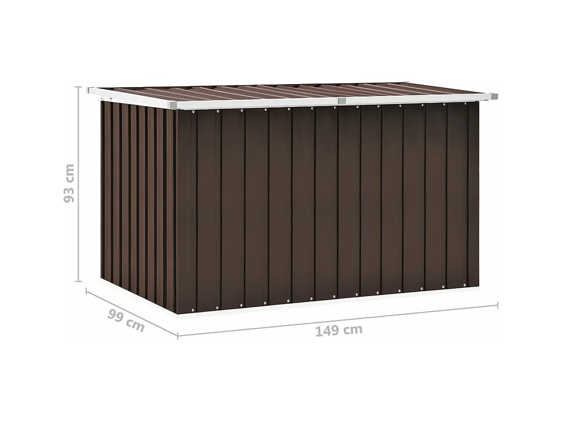 Boîte de rangement de jardin Marron 149x99x93 cm