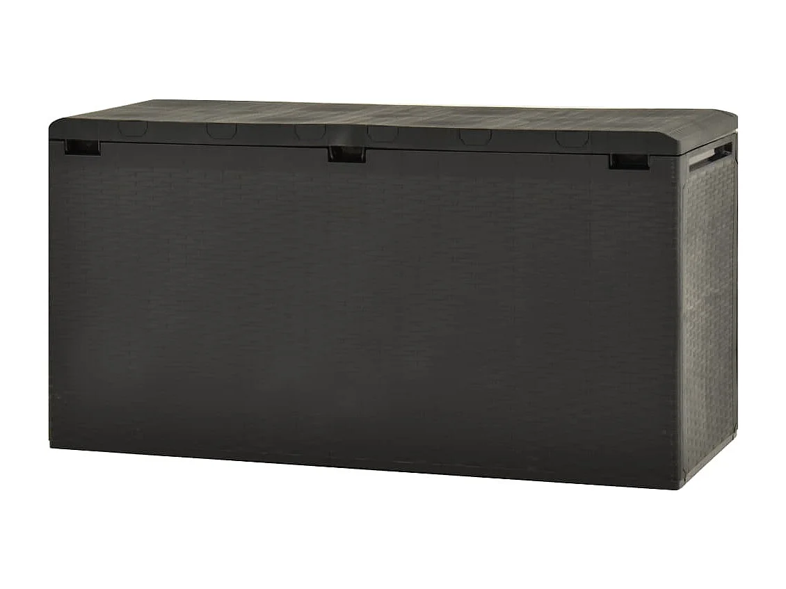 Baule da giardino Antracite 114x47x60 cm