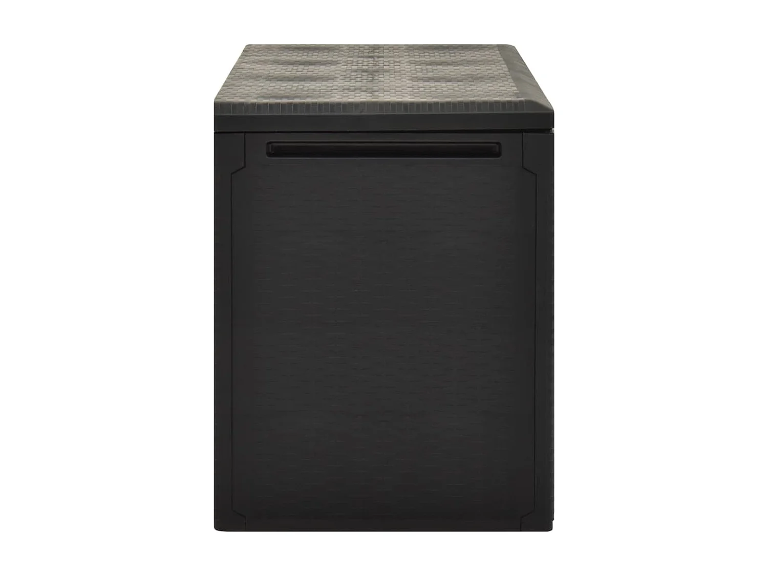 Baule da giardino Antracite 114x47x60 cm