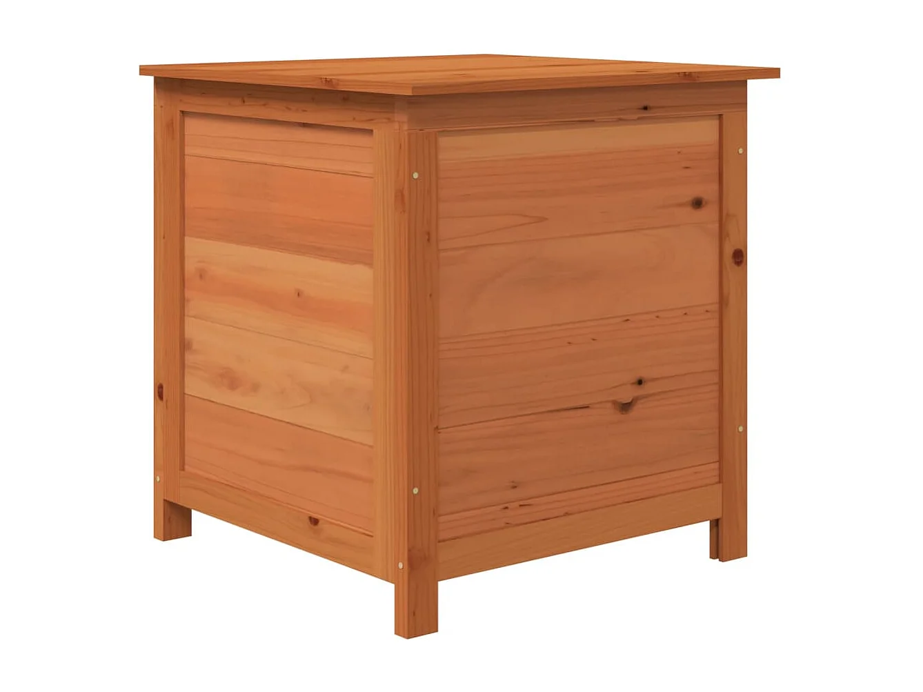 Caixa de almofada externa marrom 50x50x56 cm Abeto maciço