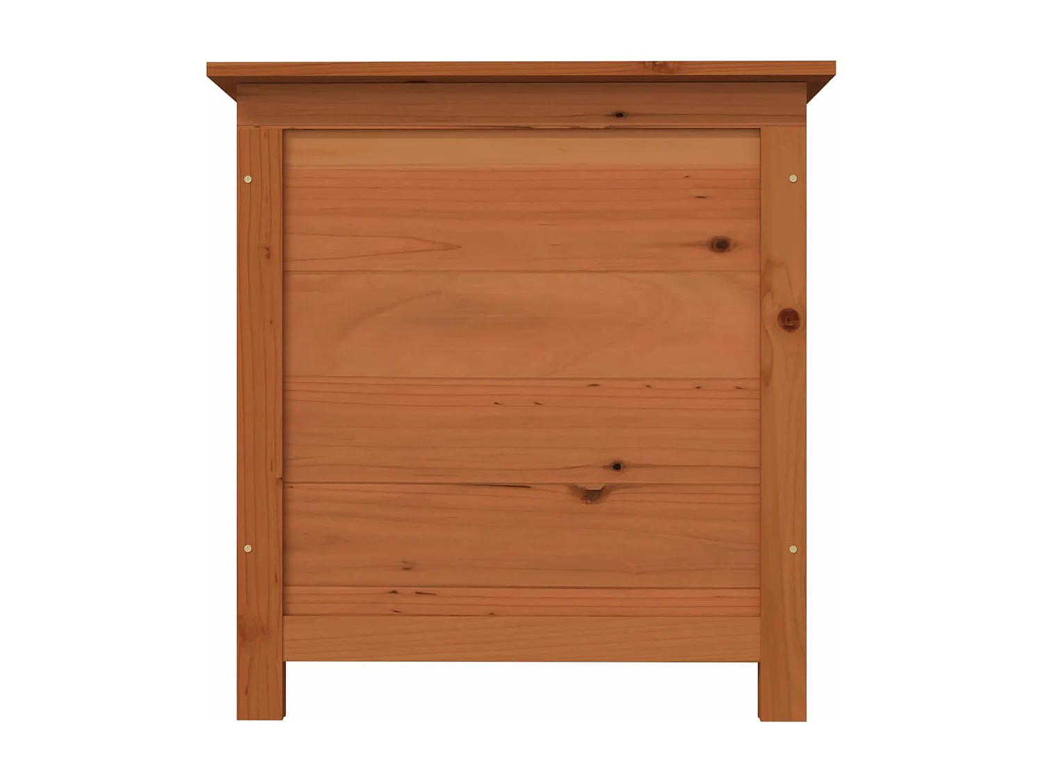 Caixa de almofada externa marrom 50x50x56 cm Abeto maciço