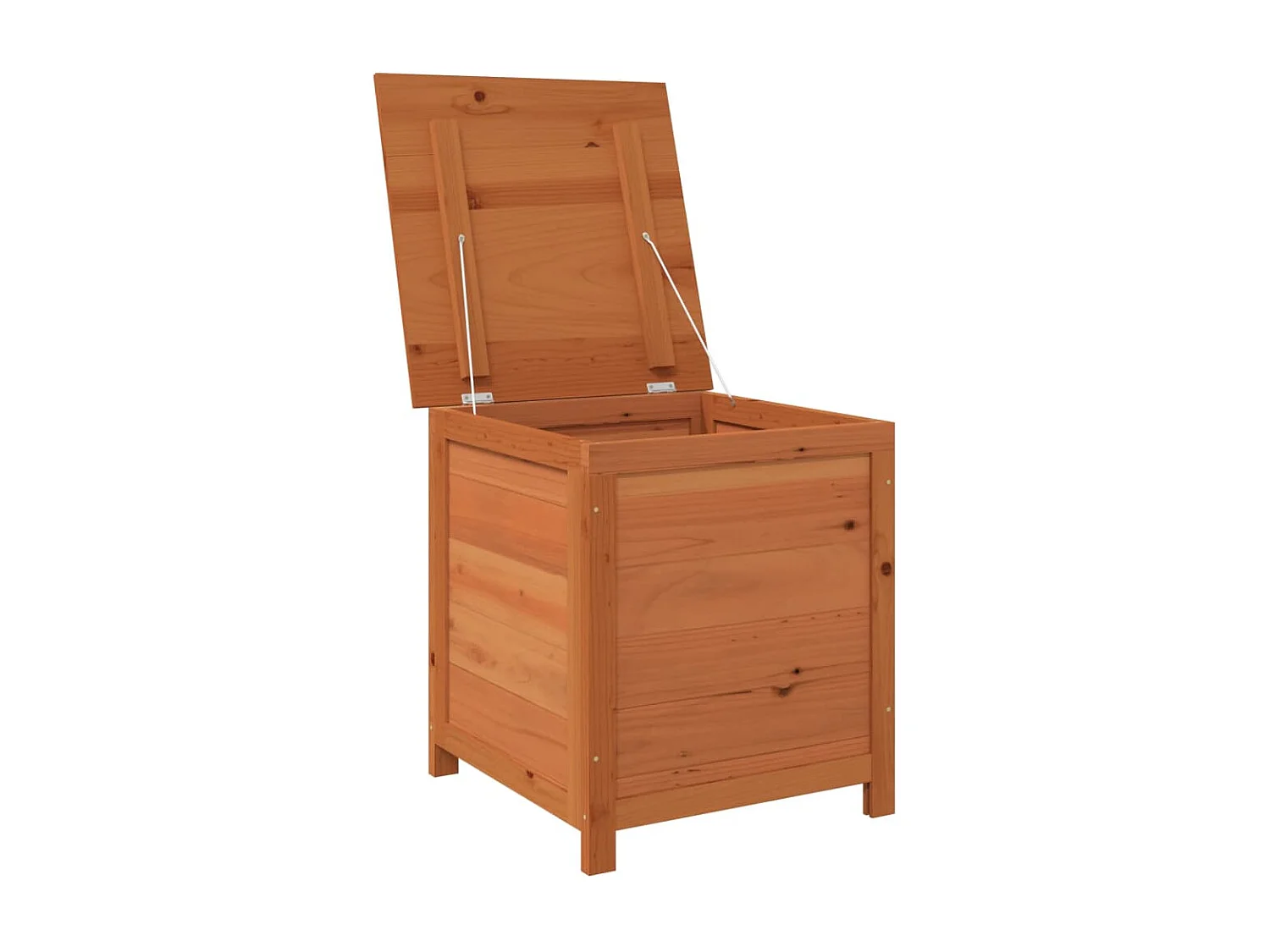 Caixa de almofada externa marrom 50x50x56 cm Abeto maciço