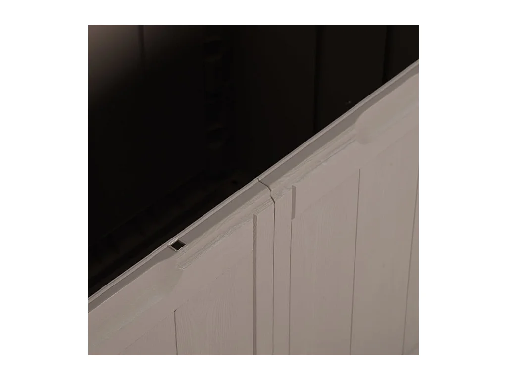 Boîte de rangement de jardin 270 L Marron PP Rotin