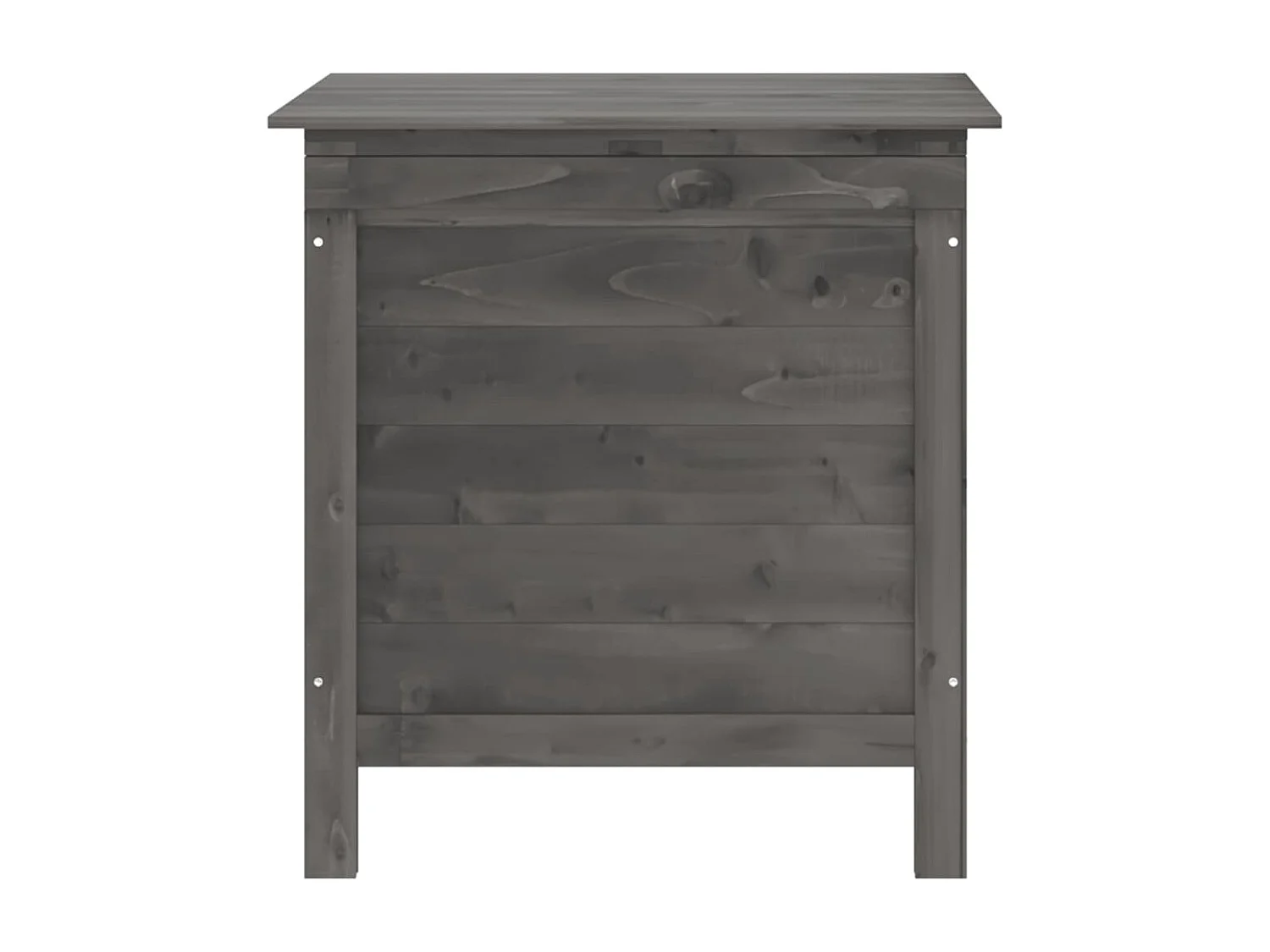 Caja de almacenamiento de jardín antracita en madera maciza de abeto