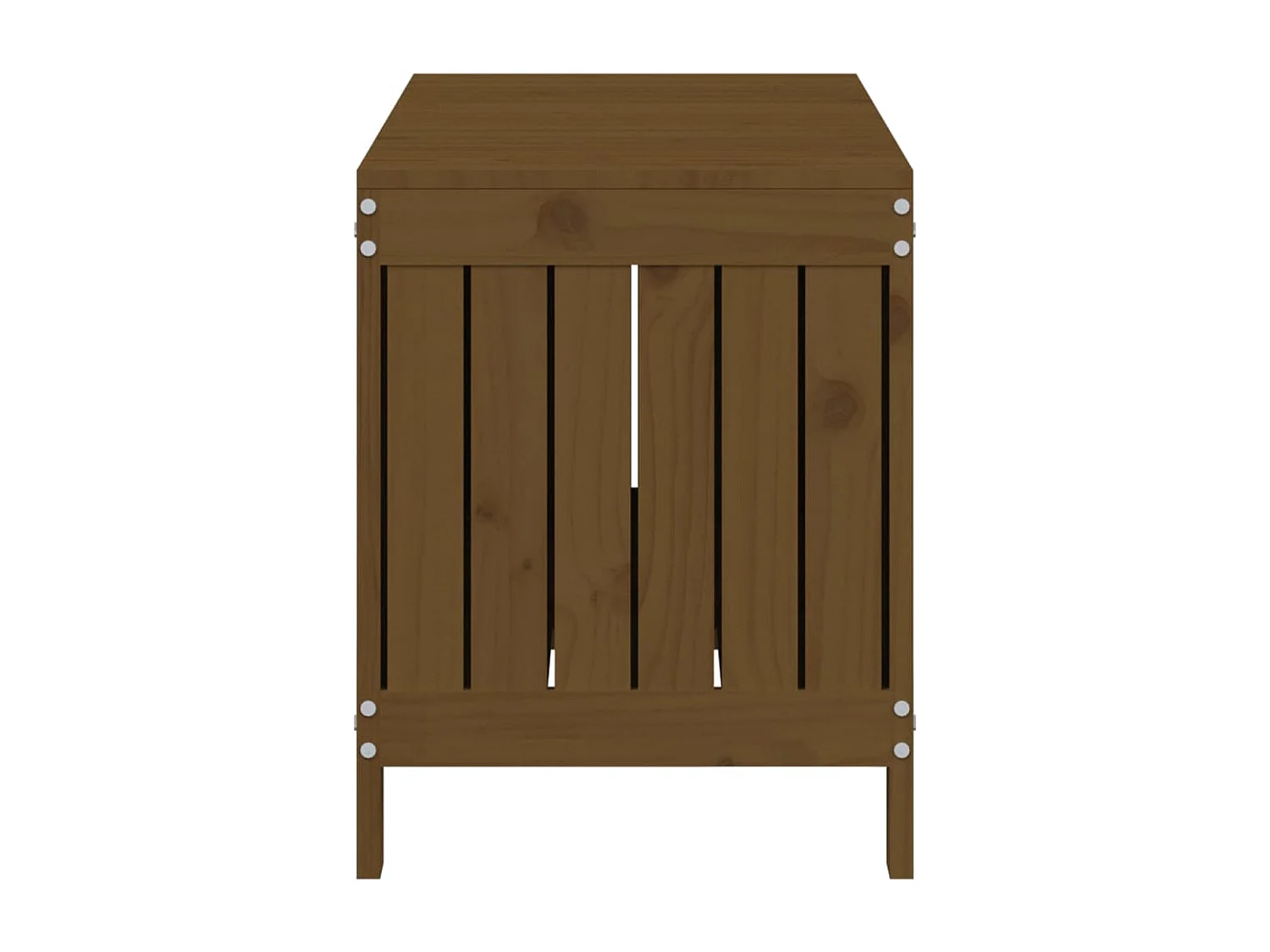 Caja de almacenaje para jardín Marrón miel 108x42,5x54cm Madera de pino