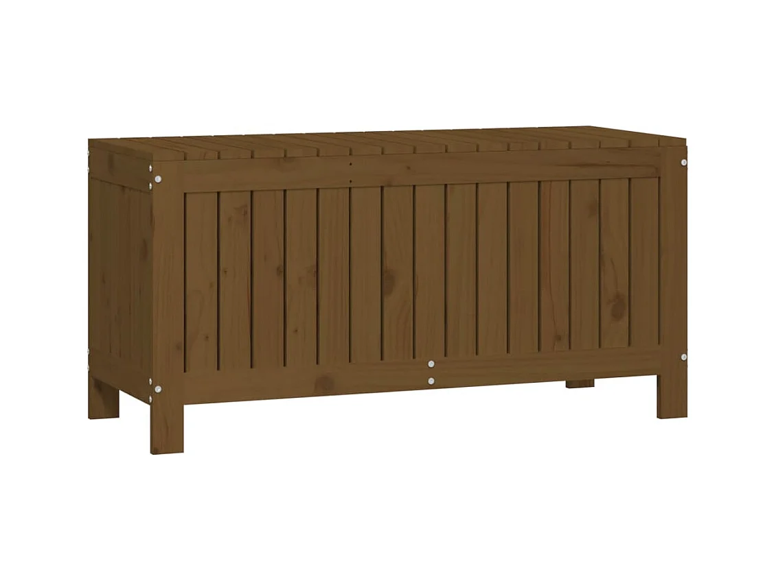 Boîte de rangement de jardin Marron miel 108x42,5x54cm Bois pin