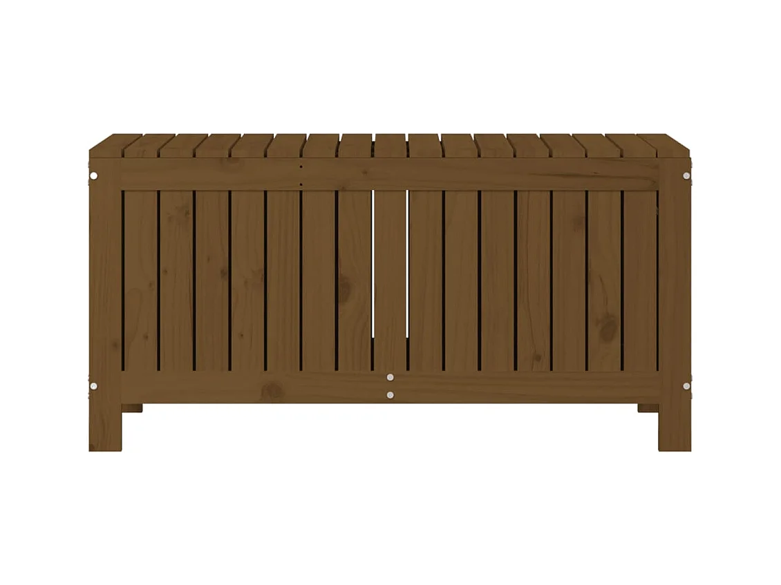 Boîte de rangement de jardin Marron miel 108x42,5x54cm Bois pin