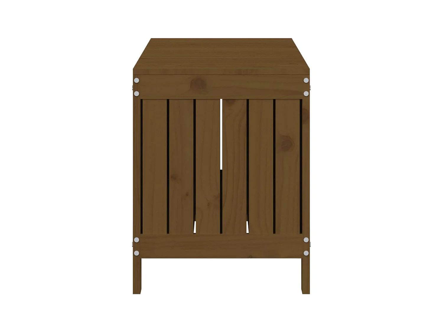 Boîte de rangement de jardin Marron miel 108x42,5x54cm Bois pin