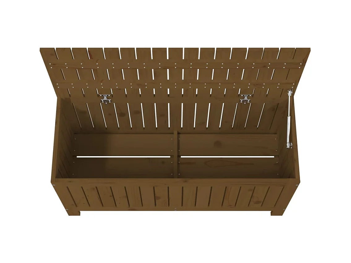 Boîte de rangement de jardin Marron miel 108x42,5x54cm Bois pin