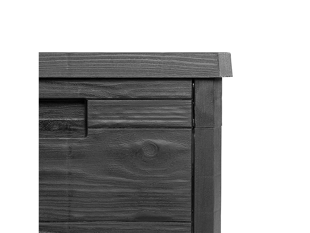 Caixa de almofada exterior antracite 77,5x44,5x53 cm PP