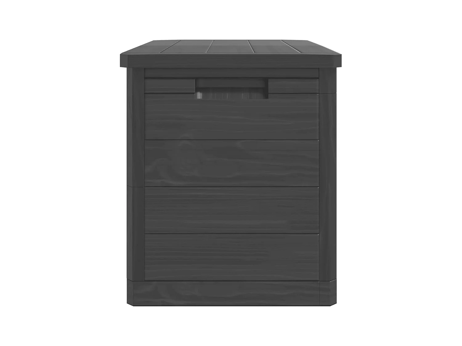 Boîte à coussins d'extérieur anthracite 77,5x44,5x53 cm PP
