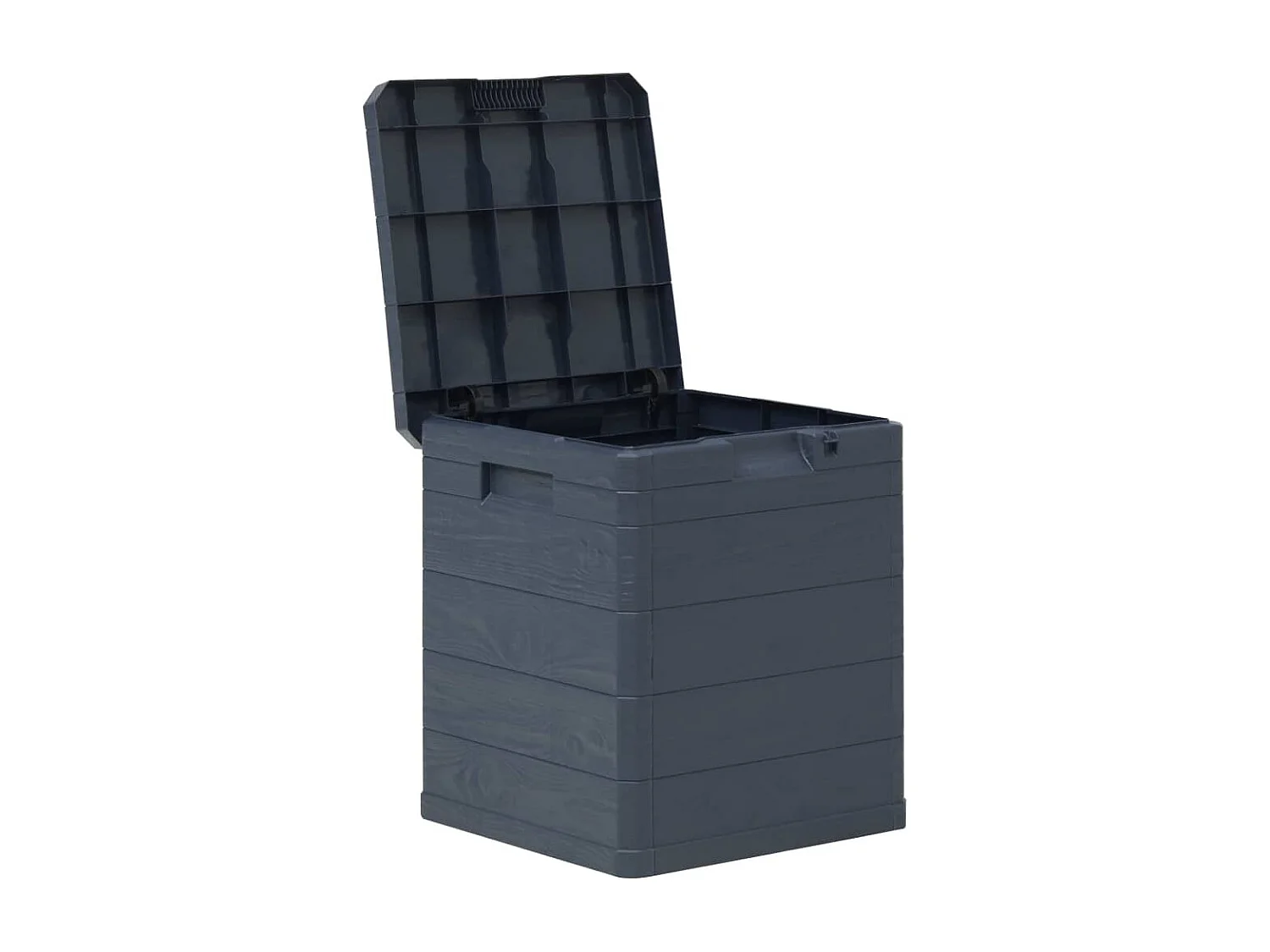 Boîte de rangement de jardin 90 L Anthracite
