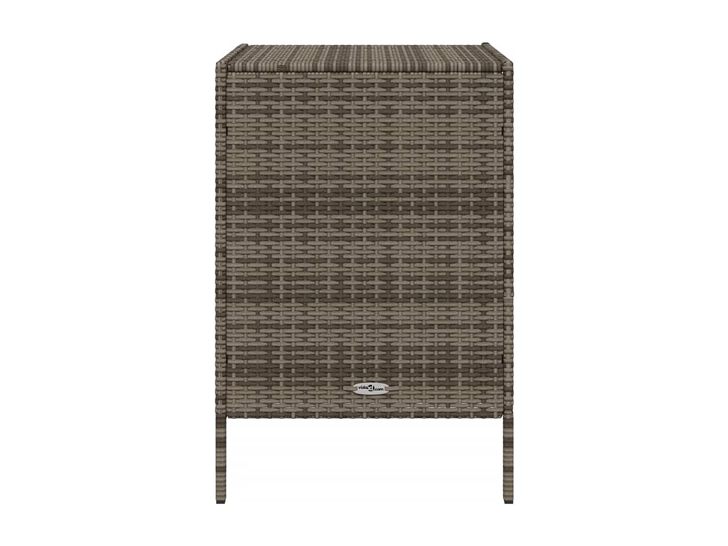 Armoire de rangement de jardin et 3 tiroirs gris résine tressée