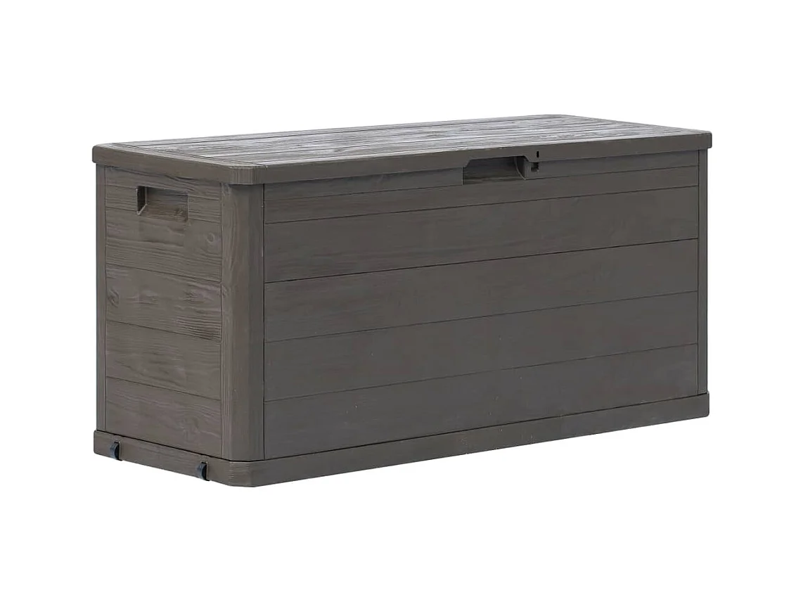 Boîte de rangement de jardin 280 L Marron