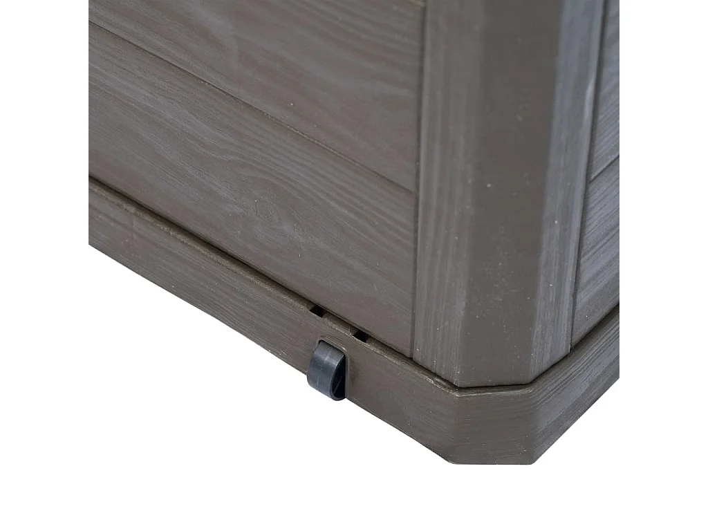 Boîte de rangement de jardin 280 L Marron