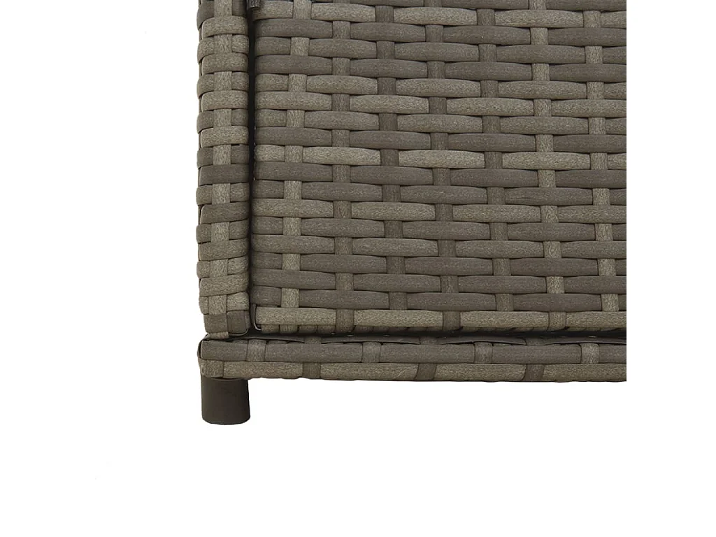 Armoire de rangement de jardin gris 105x55x113cm résine tressée