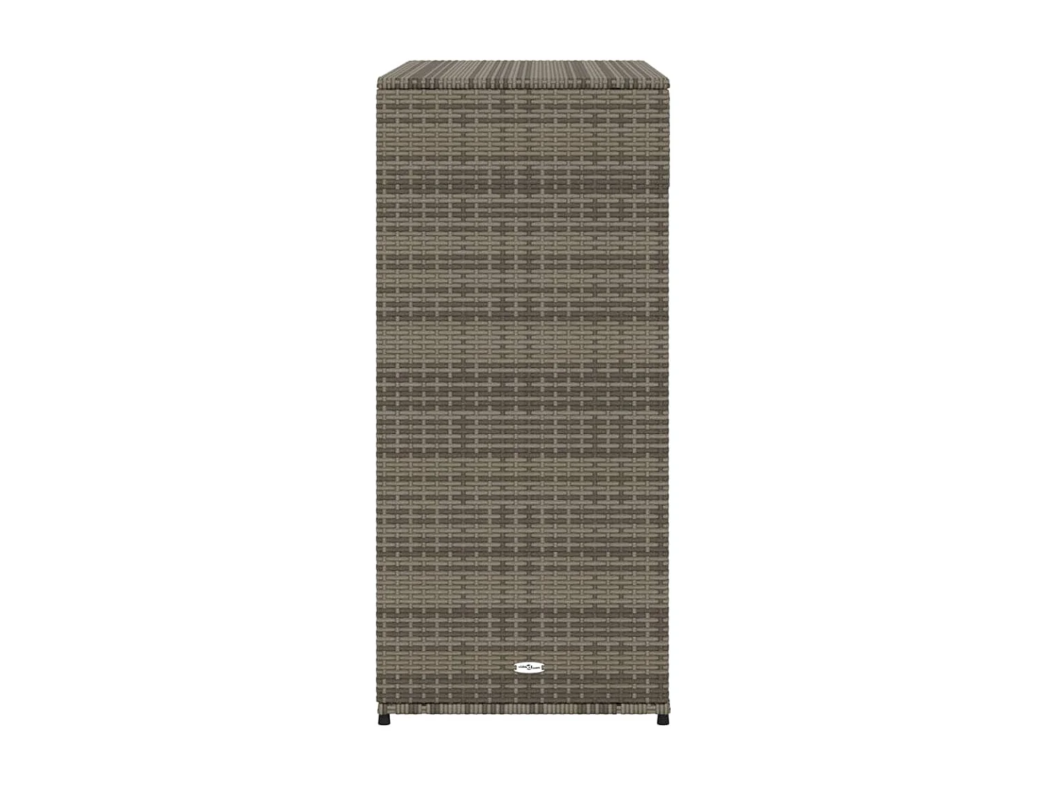 Armoire de rangement de jardin gris 105x55x113cm résine tressée