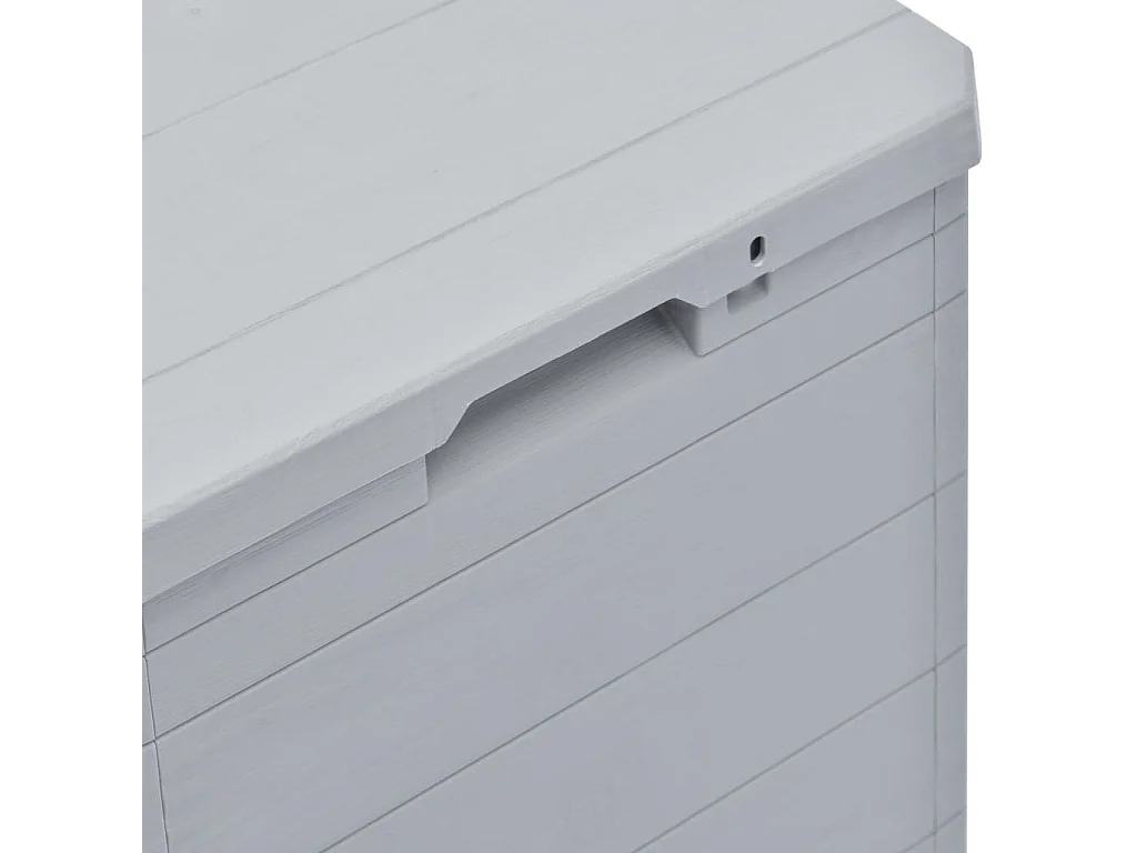 Baule da giardino 90 L Grigio chiaro