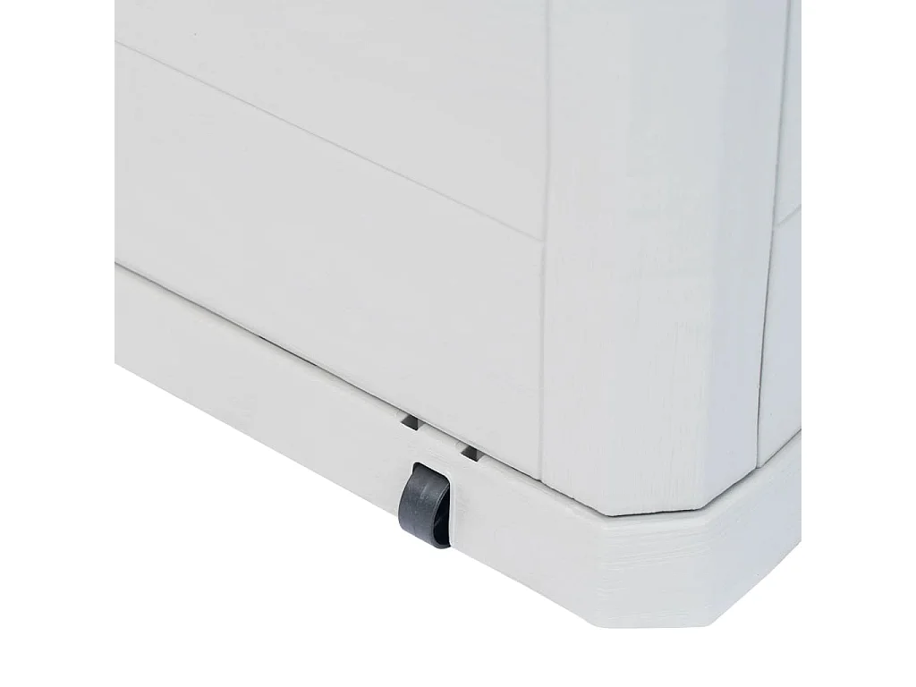 Caja de almacenamiento de jardín 280 L Gris claro