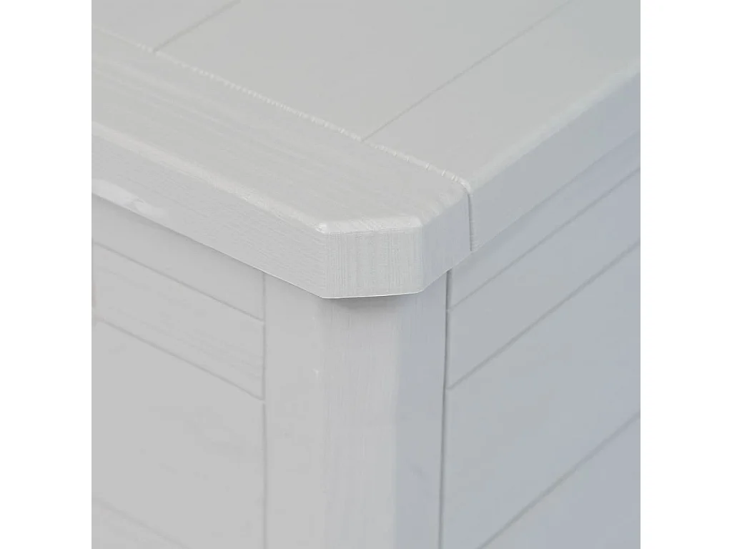 Caja de almacenamiento de jardín 280 L Gris claro