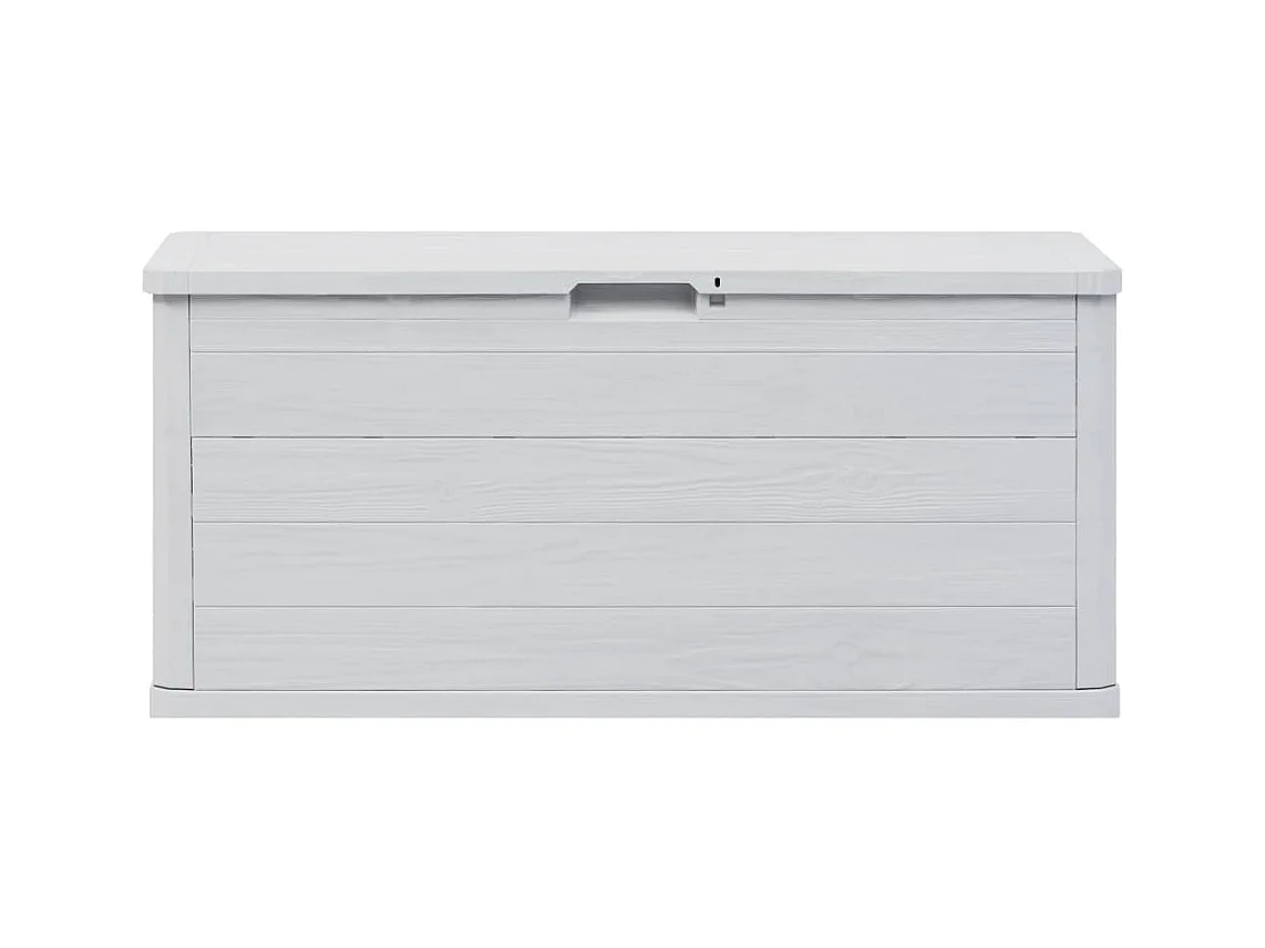 Boîte de rangement de jardin 280 L Gris clair