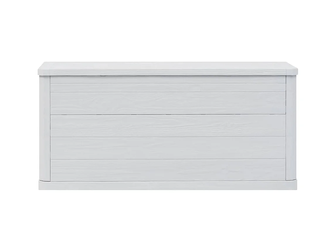 Boîte de rangement de jardin 280 L Gris clair