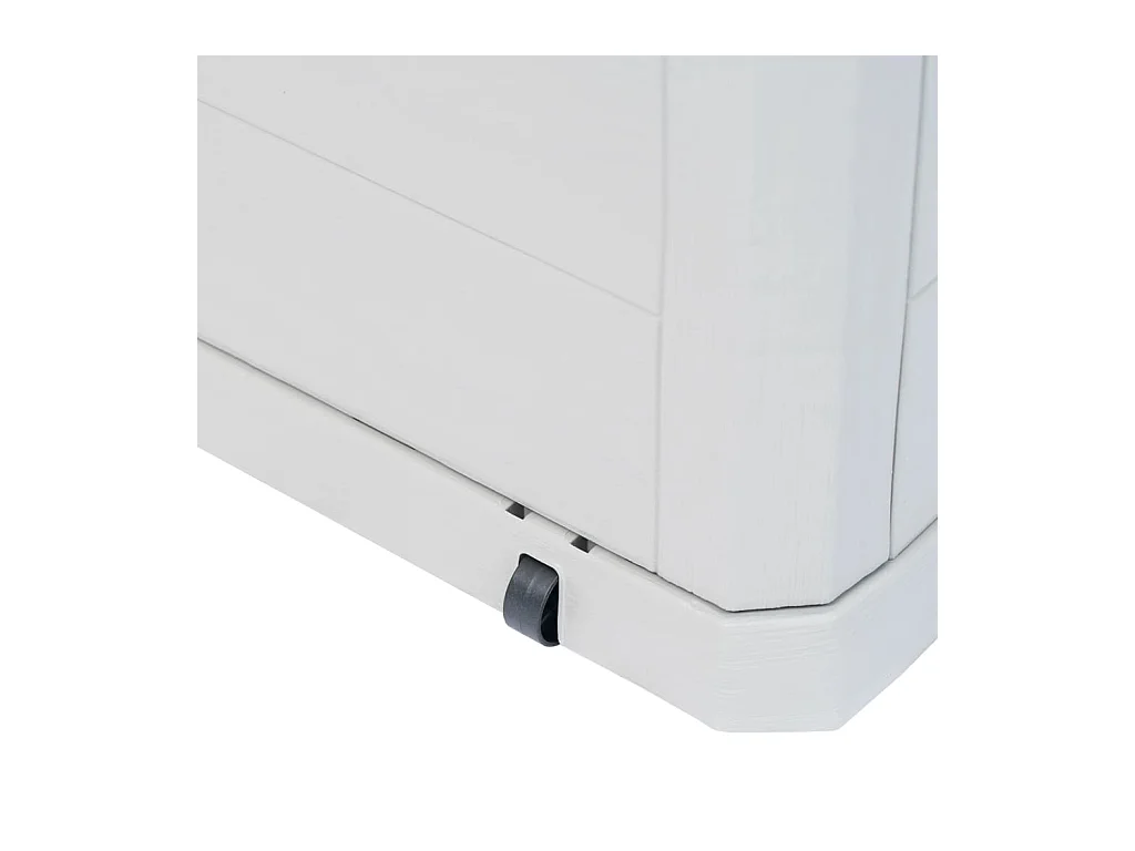 Boîte de rangement de jardin 280 L Gris clair