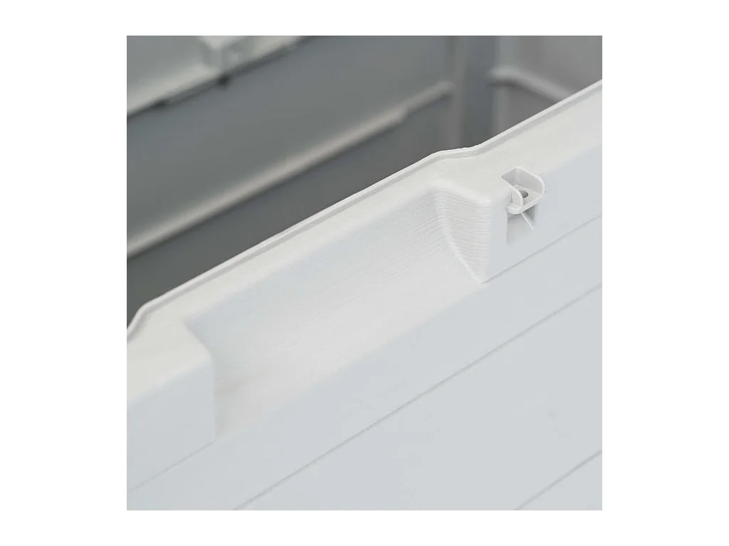 Boîte de rangement de jardin 280 L Gris clair
