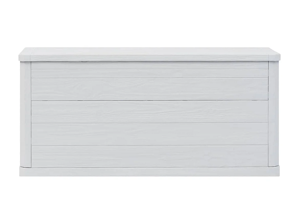 Boîte de rangement de jardin 280 L Gris clair